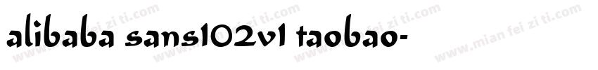 alibaba sans102v1 taobao字体转换